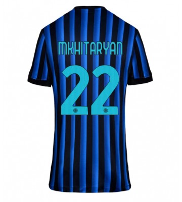 Inter Milan Henrikh Mkhitaryan #22 Domácí Dres pro Dámy 2025-26 Krátkým Rukávem