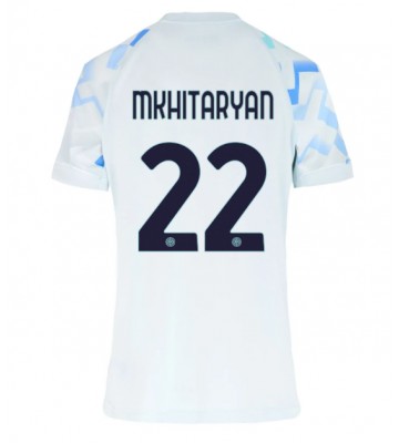 Inter Milan Henrikh Mkhitaryan #22 Venkovní Dres pro Dámy 2025-26 Krátkým Rukávem
