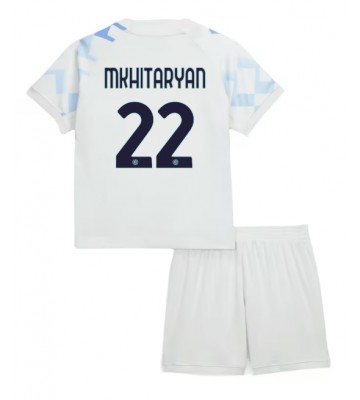 Inter Milan Henrikh Mkhitaryan #22 Venkovní dres komplet pro Děti 2025-26 Krátkým Rukávem (+ Krátké kalhoty)
