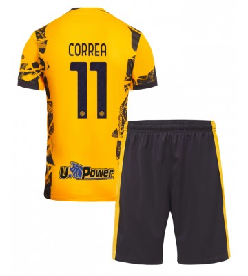Inter Milan Joaquin Correa #11 Alternativní dres komplet pro Děti 2024-25 Krátkým Rukávem (+ Krátké kalhoty)