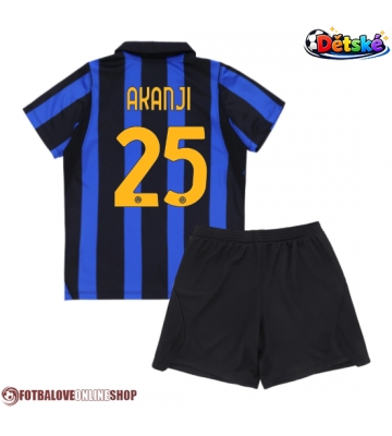 Inter Milan Manuel Akanji #25 Domácí dres komplet pro Děti 2026-27 Krátkým Rukávem (+ Krátké kalhoty)