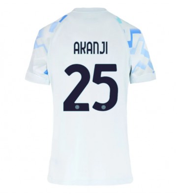 Inter Milan Manuel Akanji #25 Venkovní Dres pro Dámy 2025-26 Krátkým Rukávem