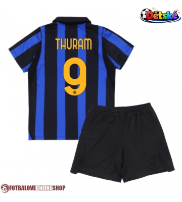 Inter Milan Marcus Thuram #9 Domácí dres komplet pro Děti 2026-27 Krátkým Rukávem (+ Krátké kalhoty)