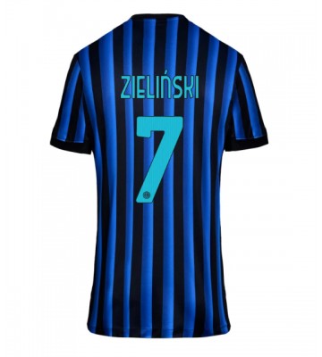 Inter Milan Piotr Zielinski #7 Domácí Dres pro Dámy 2025-26 Krátkým Rukávem