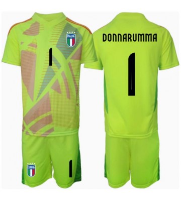 Itálie Gianluigi Donnarumma #1 Brankář Domácí dres komplet pro Děti ME 2024 Krátkým Rukávem (+ Krátké kalhoty)