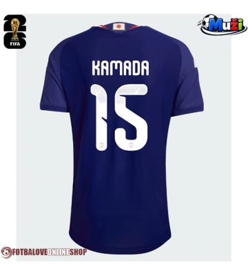 Japonsko Daichi Kamada #15 Domácí Dres MS 2026 Krátkým Rukávem