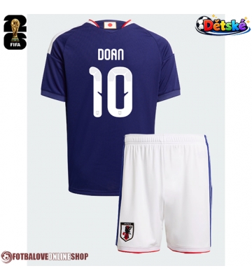 Japonsko Ritsu Doan #10 Domácí dres komplet pro Děti MS 2026 Krátkým Rukávem (+ Krátké kalhoty)