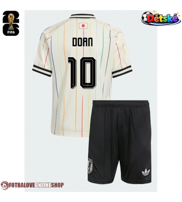 Japonsko Ritsu Doan #10 Venkovní dres komplet pro Děti MS 2026 Krátkým Rukávem (+ Krátké kalhoty)