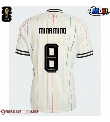 Japonsko Takumi Minamino #8 Venkovní Dres MS 2026 Krátkým Rukávem