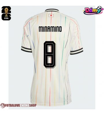 Japonsko Takumi Minamino #8 Venkovní Dres pro Dámy MS 2026 Krátkým Rukávem