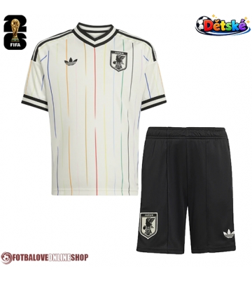 Japonsko Venkovní dres komplet pro Děti MS 2026 Krátkým Rukávem (+ Krátké kalhoty)