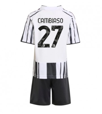 Juventus Andrea Cambiaso #27 Domácí dres komplet pro Děti 2025-26 Krátkým Rukávem (+ Krátké kalhoty)