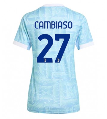Juventus Andrea Cambiaso #27 Venkovní Dres pro Dámy 2025-26 Krátkým Rukávem