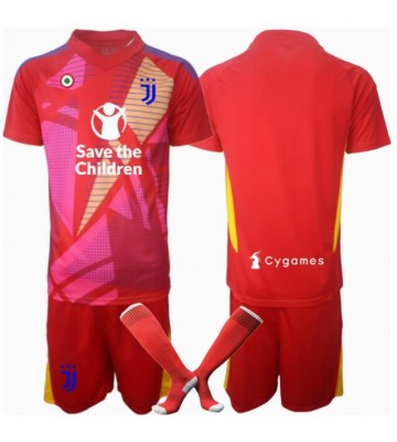 Juventus Brankář Domácí dres komplet pro Děti 2024-25 Krátkým Rukávem (+ Krátké kalhoty)