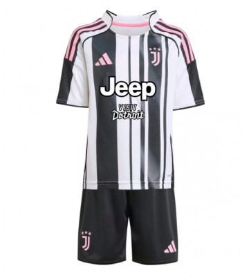 Juventus Domácí dres komplet pro Děti 2025-26 Krátkým Rukávem (+ Krátké kalhoty)