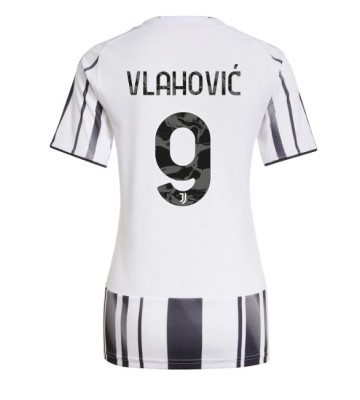 Juventus Dusan Vlahovic #9 Domácí Dres pro Dámy 2025-26 Krátkým Rukávem