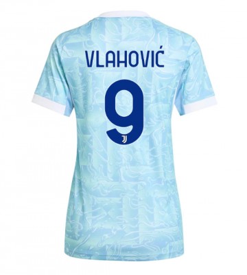 Juventus Dusan Vlahovic #9 Venkovní Dres pro Dámy 2025-26 Krátkým Rukávem