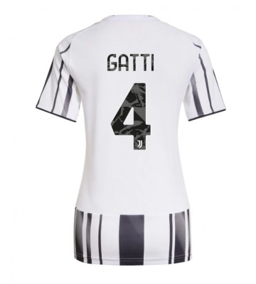 Juventus Federico Gatti #4 Domácí Dres pro Dámy 2025-26 Krátkým Rukávem