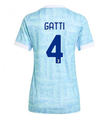 Juventus Federico Gatti #4 Venkovní Dres pro Dámy 2025-26 Krátkým Rukávem