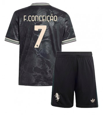Juventus Francisco Conceicao #7 Alternativní dres komplet pro Děti 2025-26 Krátkým Rukávem (+ Krátké kalhoty)