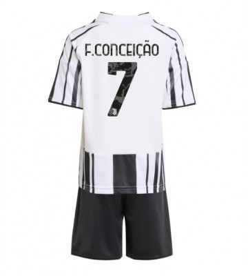 Juventus Francisco Conceicao #7 Domácí dres komplet pro Děti 2025-26 Krátkým Rukávem (+ Krátké kalhoty)