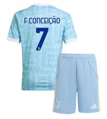 Juventus Francisco Conceicao #7 Venkovní dres komplet pro Děti 2025-26 Krátkým Rukávem (+ Krátké kalhoty)