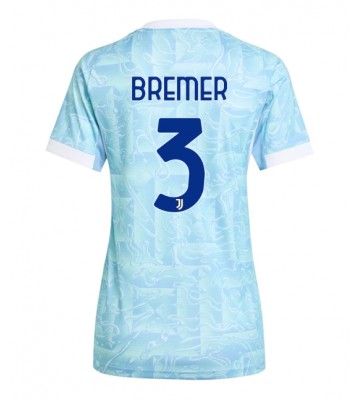 Juventus Gleison Bremer #3 Venkovní Dres pro Dámy 2025-26 Krátkým Rukávem