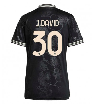 Juventus Jonathan David #30 Alternativní Dres pro Dámy 2025-26 Krátkým Rukávem