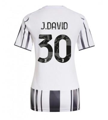 Juventus Jonathan David #30 Domácí Dres pro Dámy 2025-26 Krátkým Rukávem