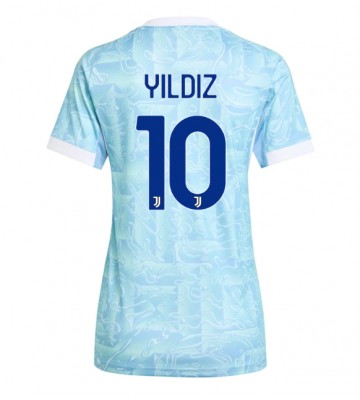 Juventus Kenan Yildiz #10 Venkovní Dres pro Dámy 2025-26 Krátkým Rukávem