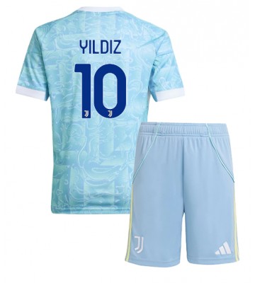 Juventus Kenan Yildiz #10 Venkovní dres komplet pro Děti 2025-26 Krátkým Rukávem (+ Krátké kalhoty)