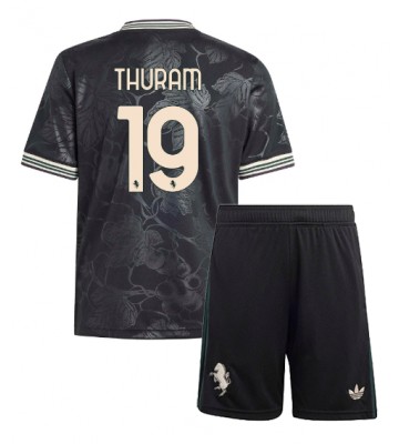 Juventus Khephren Thuram #19 Alternativní dres komplet pro Děti 2025-26 Krátkým Rukávem (+ Krátké kalhoty)