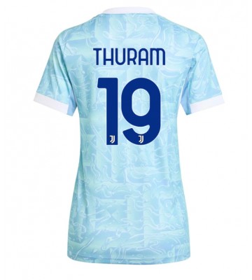 Juventus Khephren Thuram #19 Venkovní Dres pro Dámy 2025-26 Krátkým Rukávem