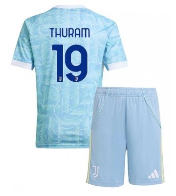 Juventus Khephren Thuram #19 Venkovní dres komplet pro Děti 2025-26 Krátkým Rukávem (+ Krátké kalhoty)