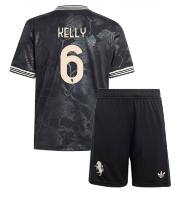 Juventus Lloyd Kelly #6 Alternativní dres komplet pro Děti 2025-26 Krátkým Rukávem (+ Krátké kalhoty)