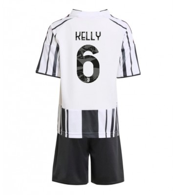 Juventus Lloyd Kelly #6 Domácí dres komplet pro Děti 2025-26 Krátkým Rukávem (+ Krátké kalhoty)