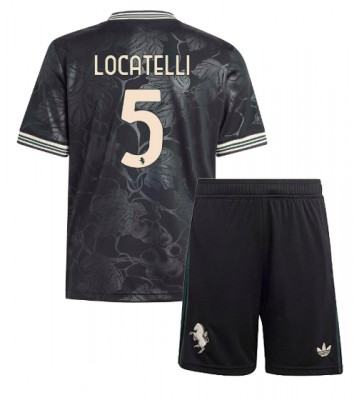 Juventus Manuel Locatelli #5 Alternativní dres komplet pro Děti 2025-26 Krátkým Rukávem (+ Krátké kalhoty)