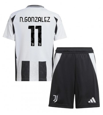 Juventus Nicolas Gonzalez #11 Domácí dres komplet pro Děti 2024-25 Krátkým Rukávem (+ Krátké kalhoty)