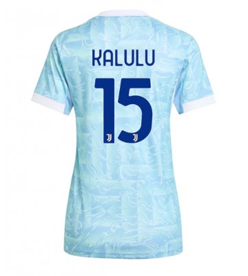Juventus Pierre Kalulu #15 Venkovní Dres pro Dámy 2025-26 Krátkým Rukávem
