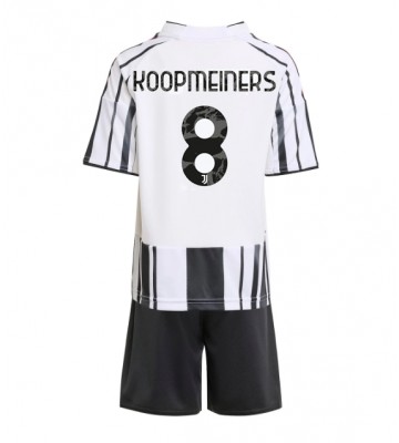 Juventus Teun Koopmeiners #8 Domácí dres komplet pro Děti 2025-26 Krátkým Rukávem (+ Krátké kalhoty)