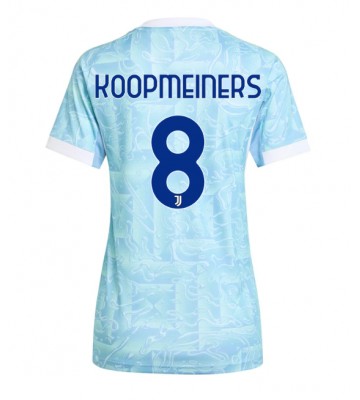 Juventus Teun Koopmeiners #8 Venkovní Dres pro Dámy 2025-26 Krátkým Rukávem