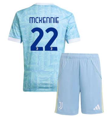 Juventus Weston McKennie #22 Venkovní dres komplet pro Děti 2025-26 Krátkým Rukávem (+ Krátké kalhoty)