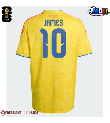 Kolumbie James Rodriguez #10 Domácí Dres MS 2026 Krátkým Rukávem