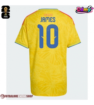 Kolumbie James Rodriguez #10 Domácí Dres pro Dámy MS 2026 Krátkým Rukávem