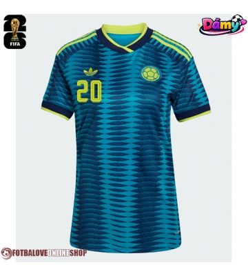 Kolumbie Juan Fernando Quintero #20 Venkovní Dres pro Dámy MS 2026 Krátkým Rukávem