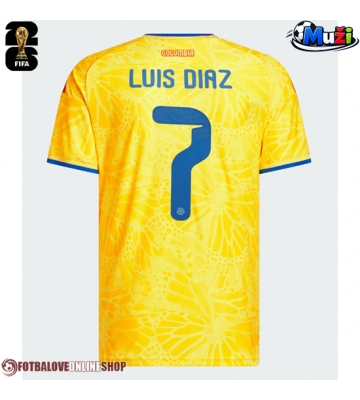 Kolumbie Luis Diaz #7 Domácí Dres MS 2026 Krátkým Rukávem