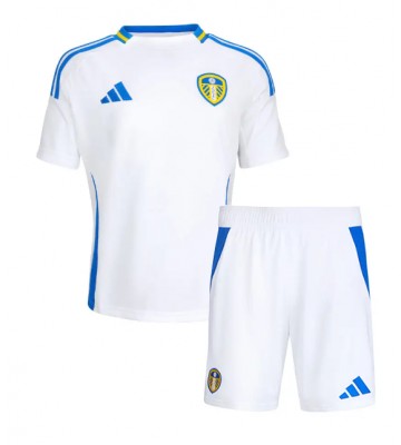 Leeds United Domácí dres komplet pro Děti 2024-25 Krátkým Rukávem (+ Krátké kalhoty)