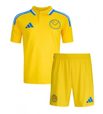 Leeds United Venkovní dres komplet pro Děti 2024-25 Krátkým Rukávem (+ Krátké kalhoty)