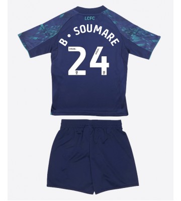 Leicester City Boubakary Soumare #24 Venkovní dres komplet pro Děti 2025-26 Krátkým Rukávem (+ Krátké kalhoty)