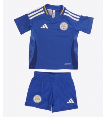Leicester City Domácí dres komplet pro Děti 2024-25 Krátkým Rukávem (+ Krátké kalhoty)